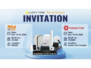 Lucky Tone представила передовые аудиосистемы на выставке HKTDC 2026 в Гонконге